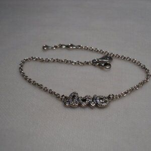 Pandora Sterling Silver Diamond Love Bracelet